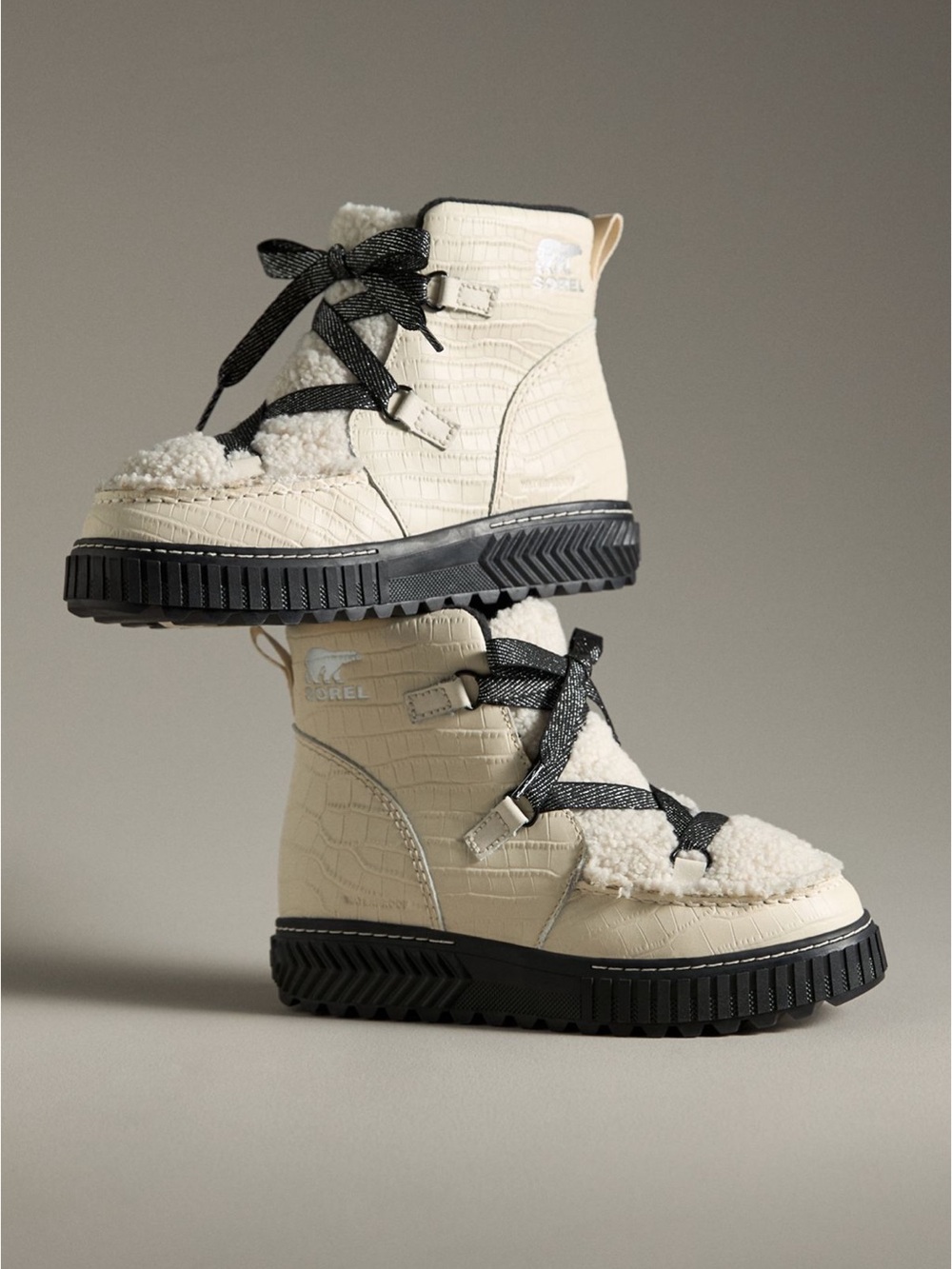 Sorel Chaulk Black Ona Ave Alpine Waterproof Boots